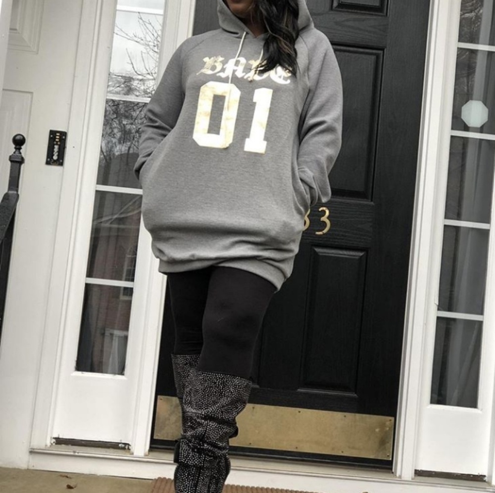 Hooded Babe Sweater Dress
